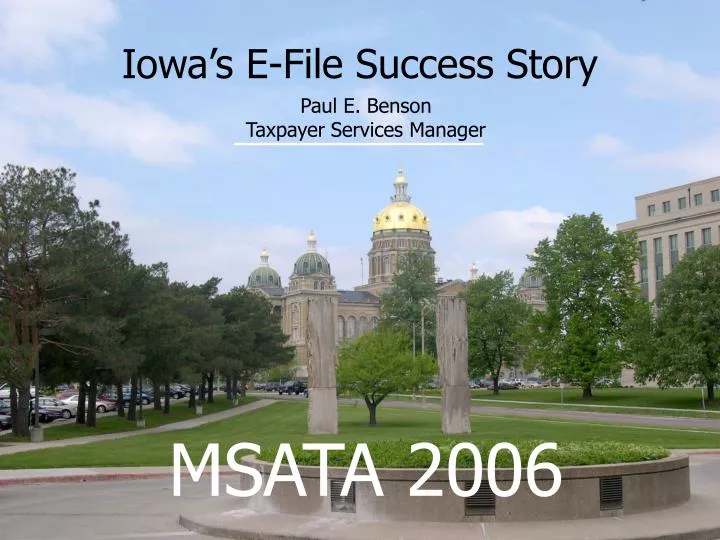 iowa s e file success story