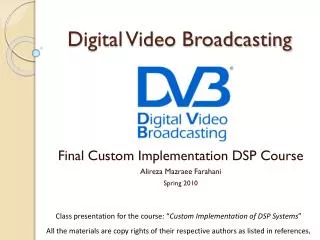 Digital Video Broadcasting