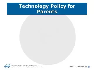 Technology Policy for Parents