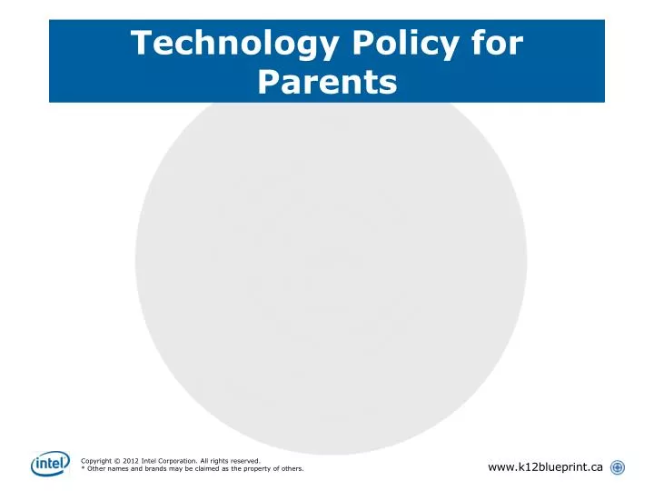 technology policy for parents