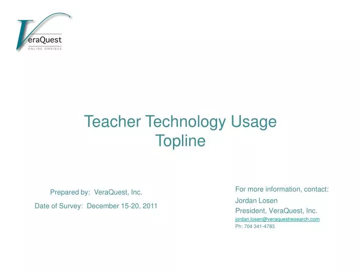 teacher technology usage topline