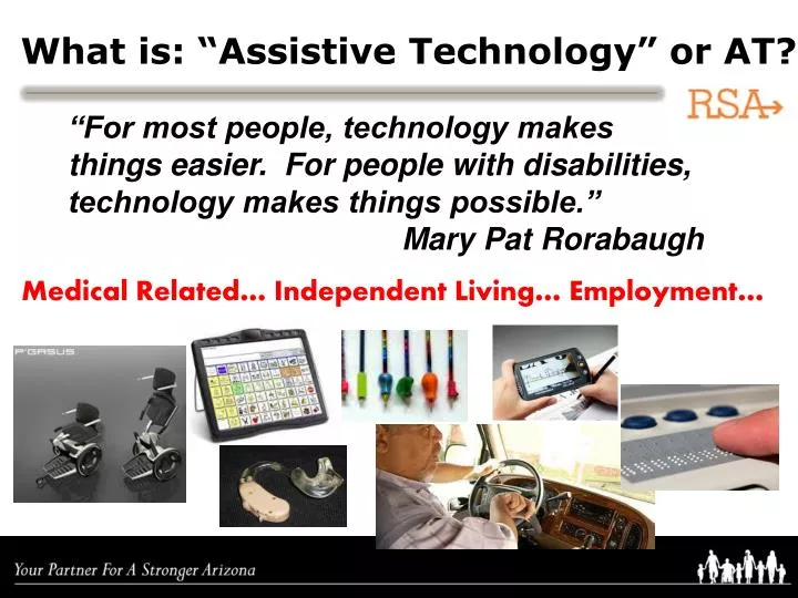 what is assistive technology or at