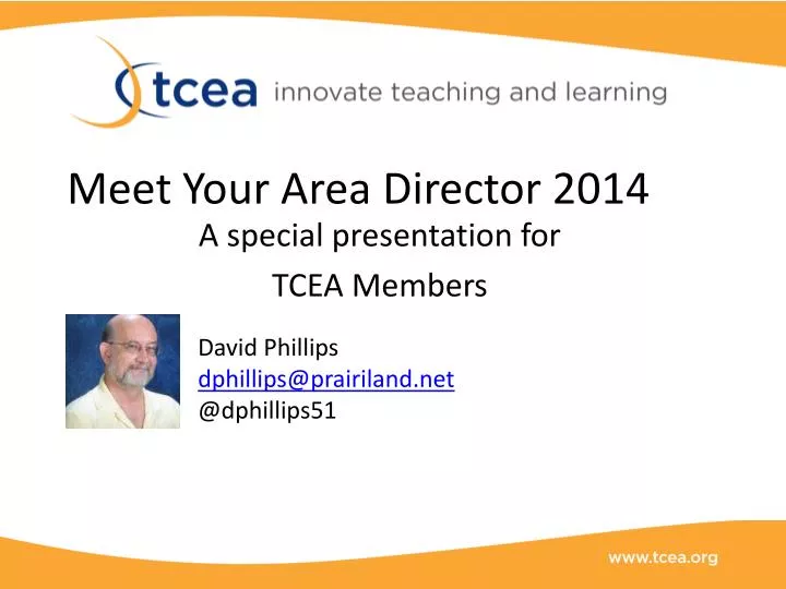 meet your area director 2014