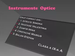 instrumente optice