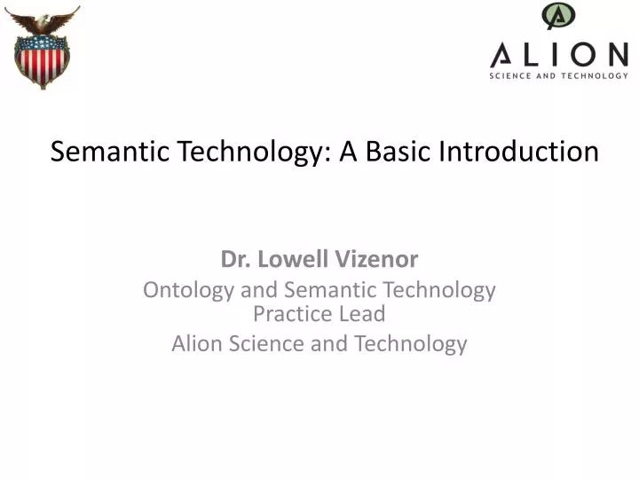 semantic technology a basic introduction