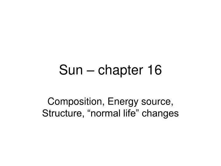 sun chapter 16