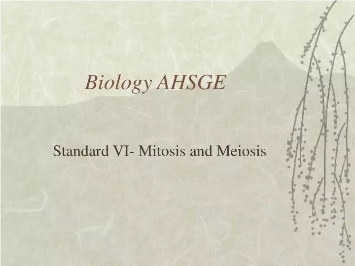 biology ahsge