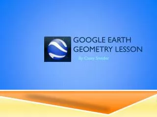 Google earth geometry lesson
