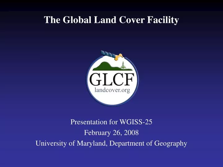 the global land cover facility