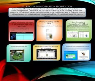 Fluency with Information Technology