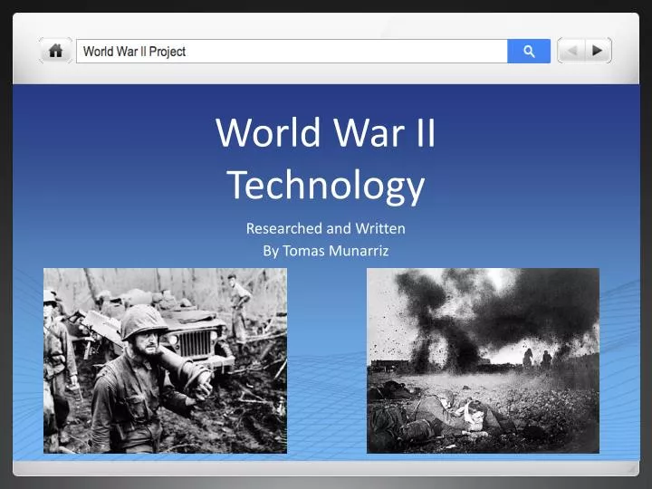 world war ii technology