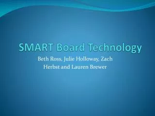 SMART Board Technology