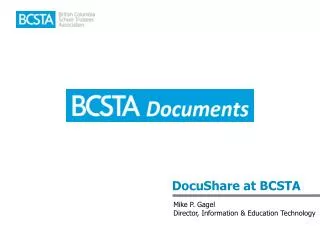 DocuShare at BCSTA