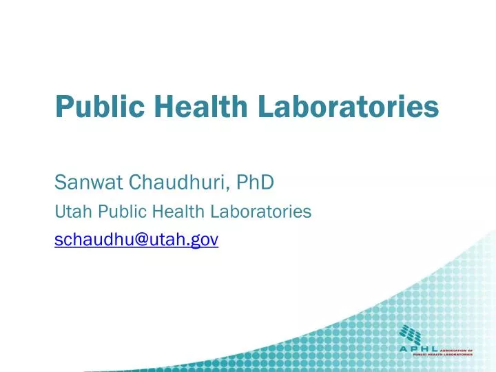 public health laboratories