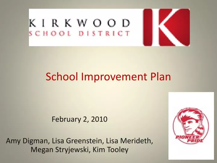 school improvement plan