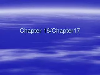 Chapter 16/Chapter17