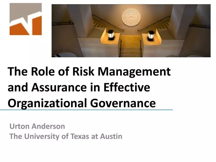 the role of risk management and assurance in effective organizational governance