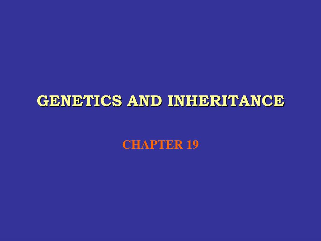 PPT - GENETICS AND INHERITANCE PowerPoint Presentation, free download ...