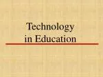 Technology in Education - slide 1