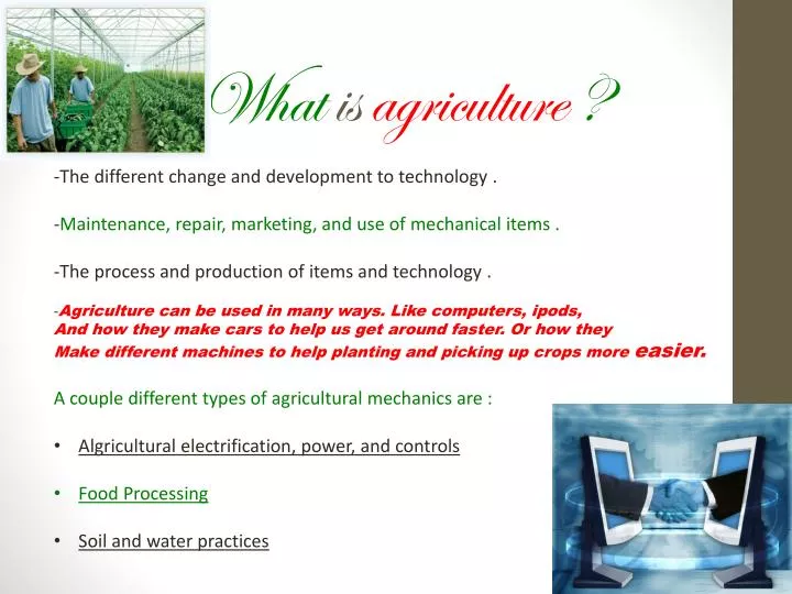 what is agriculture