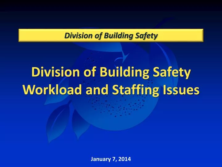 division of building safety