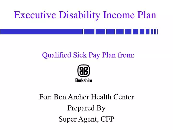 executive disability income plan