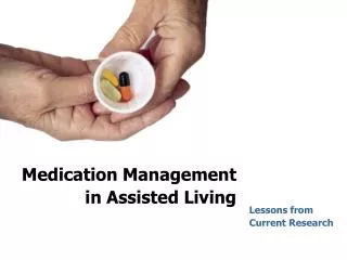 Medication Management in Assisted Living