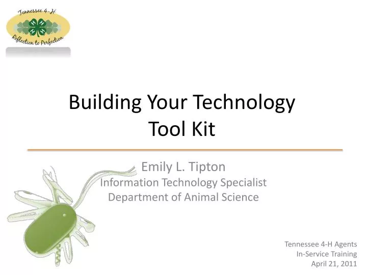 building your technology tool kit