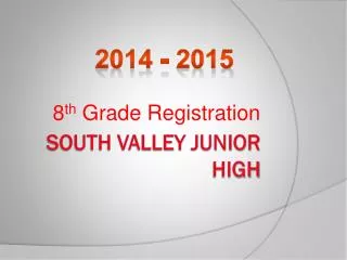South Valley Junior High
