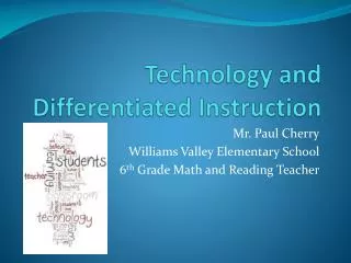 Technology and Differentiated Instruction