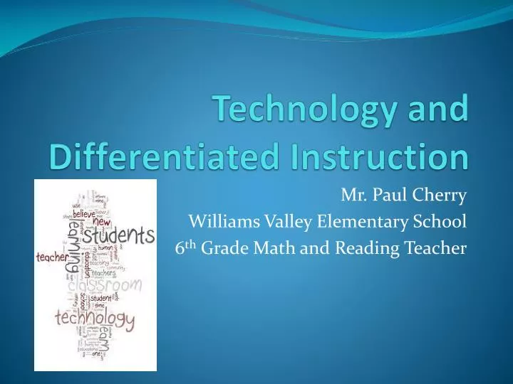 technology and differentiated instruction