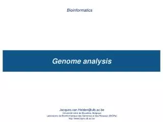 Genome analysis