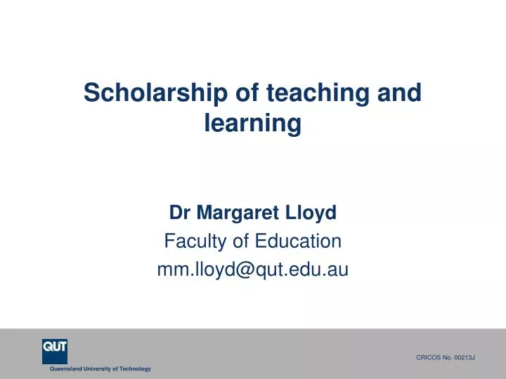 scholarship of teaching and learning