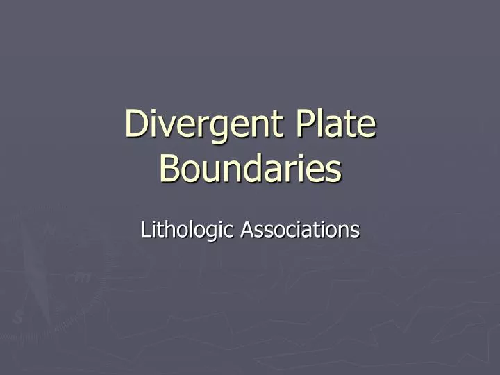 divergent plate boundaries