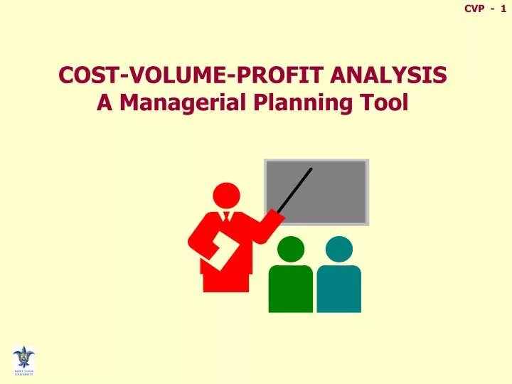 cost volume profit analysis a managerial planning tool