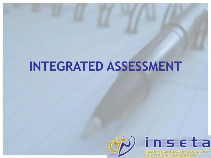 integrated assessment