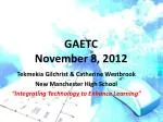 GAETC November 8, 2012