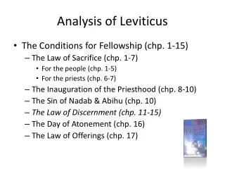 Analysis of Leviticus