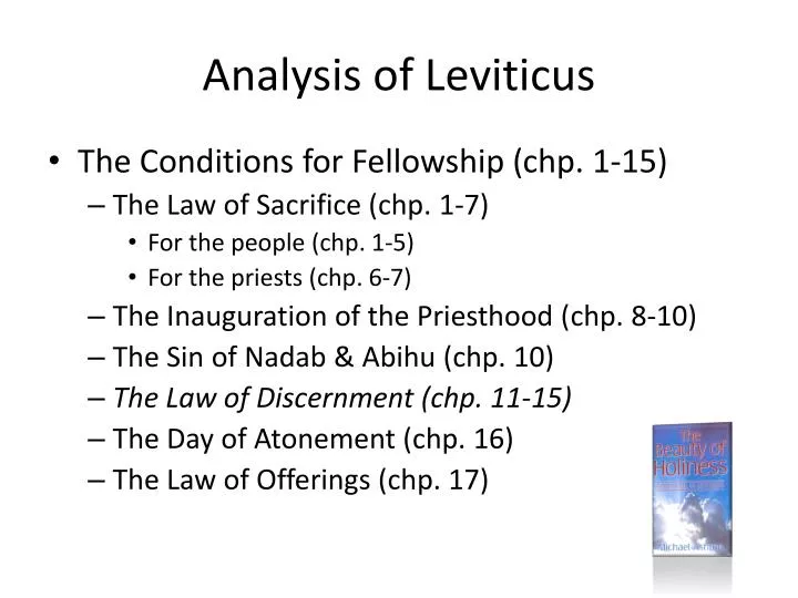 analysis of leviticus