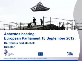 Asbestos hearing European Parliament 18 September 2012