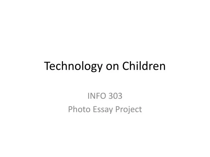 technology on children