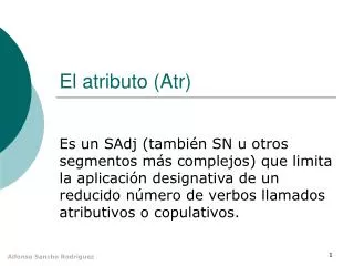 el atributo atr