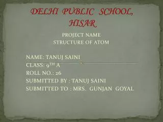 DELHI PUBLIC SCHOOL, HISAR