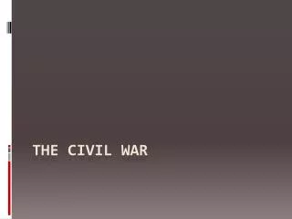 The civil war