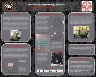 Rutherford Backscattering Calibration