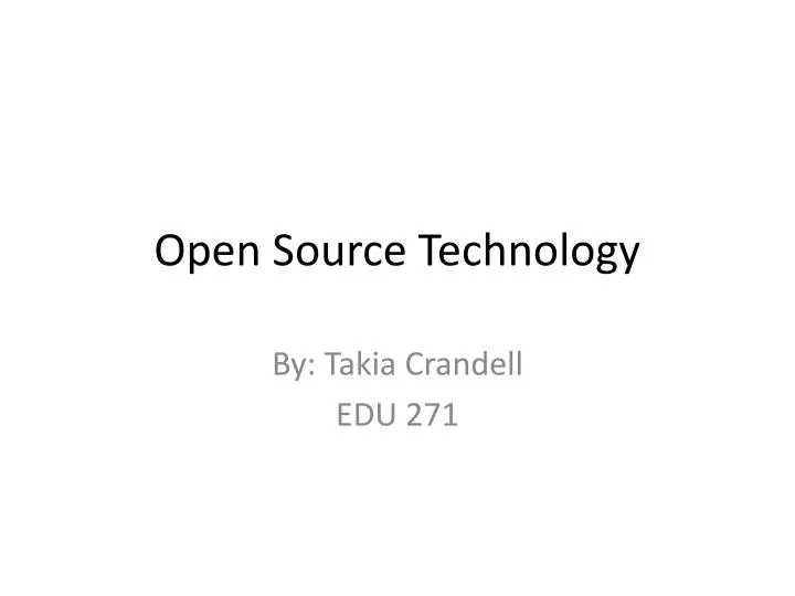 open source technology