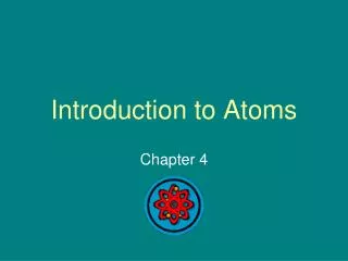 introduction to atoms