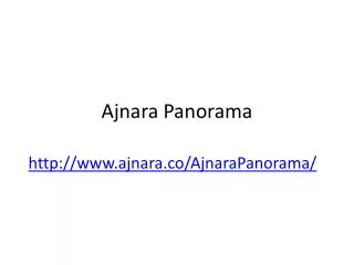 Ajnara Panorama Apartments call at 012 422 8777