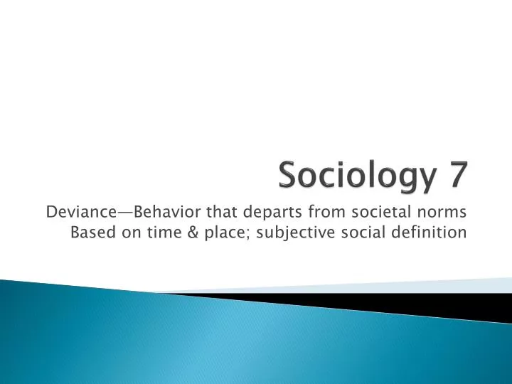 sociology 7