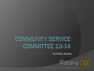 Community Service Committee 13-14